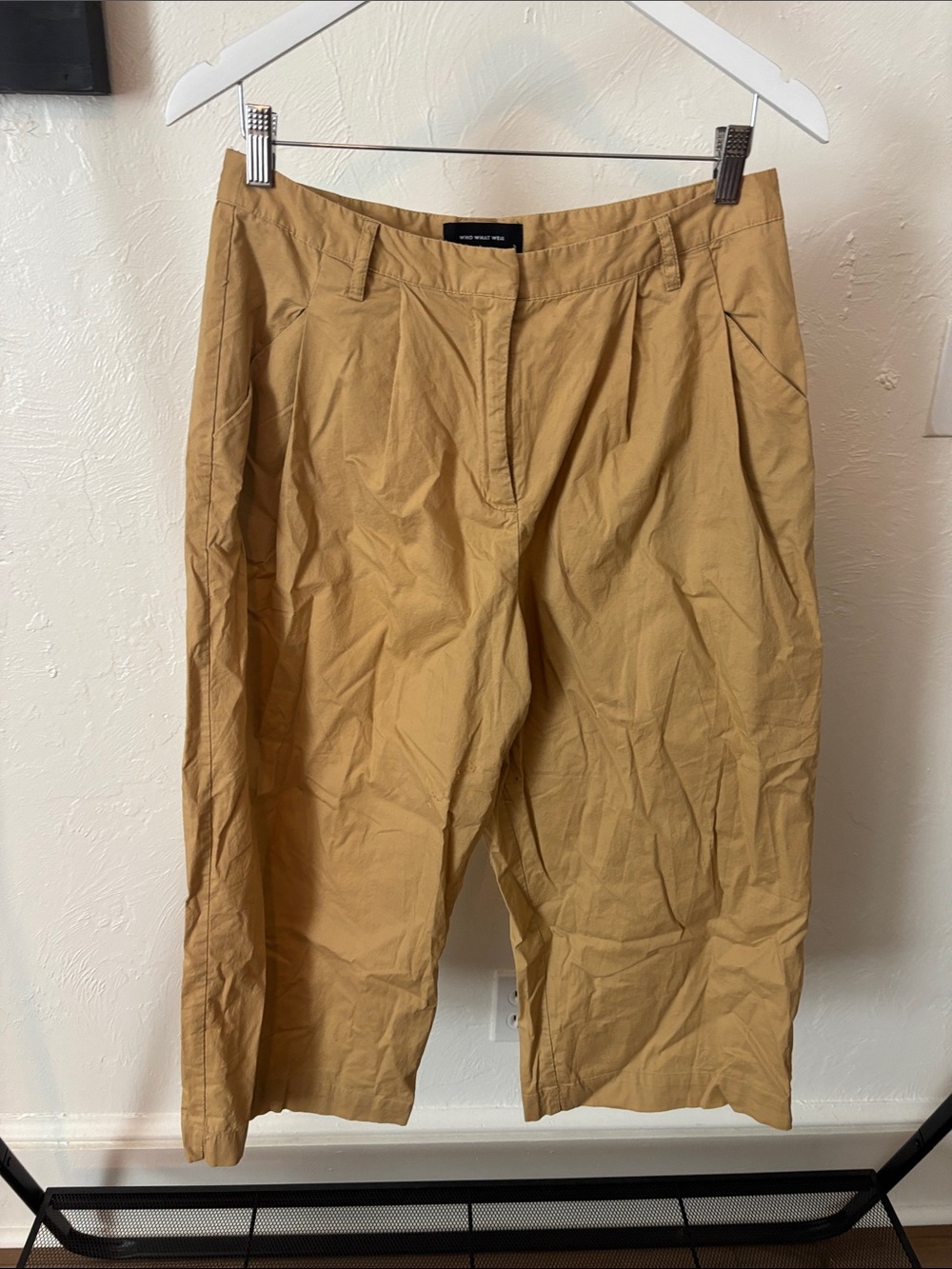 WeWoreWhat Y2K Eclectic Grandpa Cropped Wide Leg Trousers